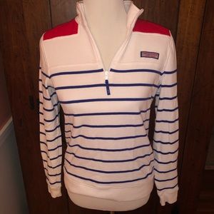 Vineyard Vines Shepshirt Red White Blue Stripe SM